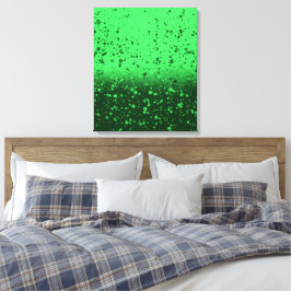 Reiche Smaragd-Minimalist-Kunst Leinwanddruck