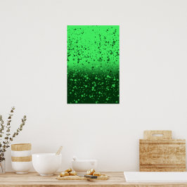 Reiche Smaragd-Minimalist-Kunst Poster