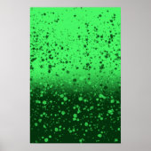 Reiche Smaragd-Minimalist-Kunst Poster (Vorne)