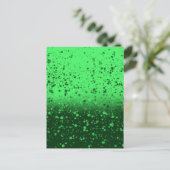 Reiche Smaragd-Minimalist-Kunst Postkarte (Stehend Vorderseite)