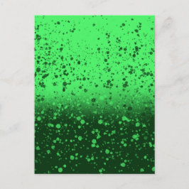 Reiche Smaragd-Minimalist-Kunst Postkarte