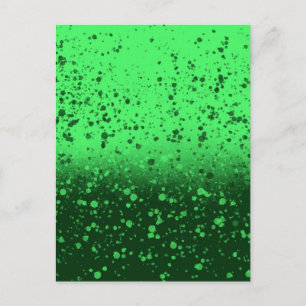 Reiche Smaragd-Minimalist-Kunst Postkarte
