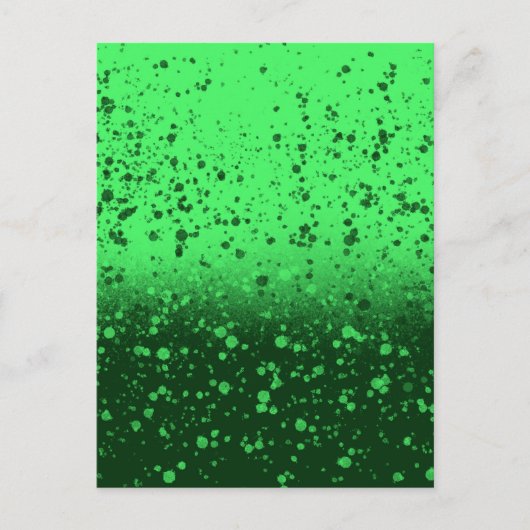 Reiche Smaragd-Minimalist-Kunst Postkarte (Vorderseite)