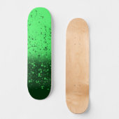 Reiche Smaragd-Minimalist-Kunst Skateboard (Vorderseite)