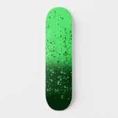 Reiche Smaragd-Minimalist-Kunst Skateboard (Vorderseite)