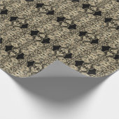 Reiche Tapisserie sieht Wrapping Paper aus Geschenkpapier (Ecke)