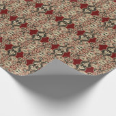 Reiche Tapisserie sieht Wrapping Paper aus Geschenkpapier (Ecke)