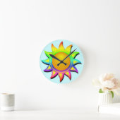REICHE UND FARBENE SONNE RUNDE WANDUHR (Zuhause)