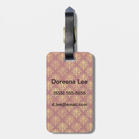 Reiche Urlaubsreise Gepäckanhänger (Rückseite vertikal)