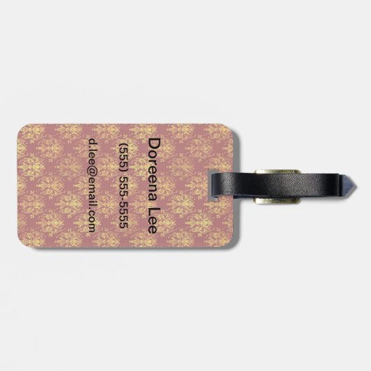 Reiche Urlaubsreise Gepäckanhänger (Rückseite horizontal)