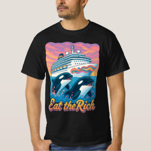 Reiche Waltiere der 90er Jahre Orca Wal Tier Yacht T-Shirt