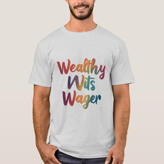 "Reiche Wetten". T-Shirt (Vorderseite)