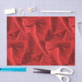 Reiche zerknitterten metallische rote Imitat Lame Seidenpapier (Handwerk)