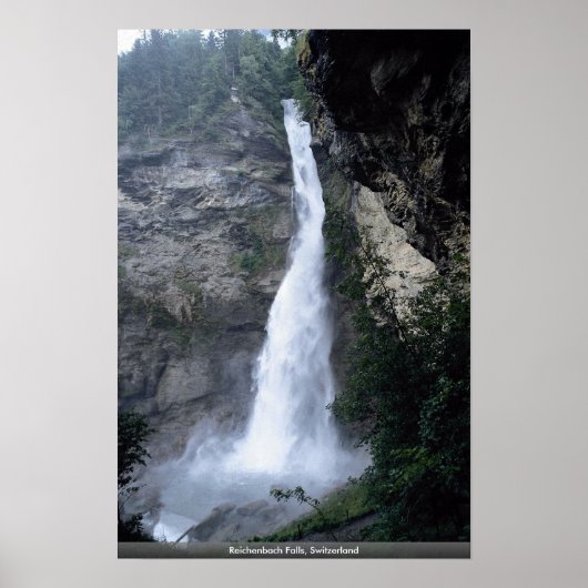 Reichenbach Falls, Schweiz Poster (Vorne)