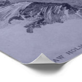Reichenbach Falls - Sidney Paget - Blue Tint Poster (Ecke)
