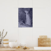 Reichenbach Falls - Sidney Paget - Blue Tint Poster (Küche)