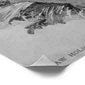 Reichenbach Falls - Sidney Paget Poster (Ecke)