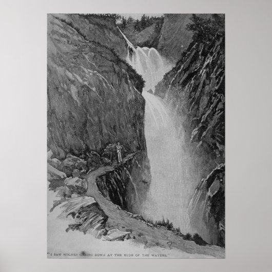 Reichenbach Falls - Sidney Paget Poster (Vorne)