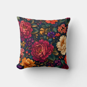 Reicher Blumenprint für Geschenke Klassisch Elegan Kissen