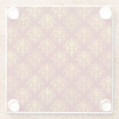 Reicher Feiertags-Damast Glasuntersetzer (Rückseite)