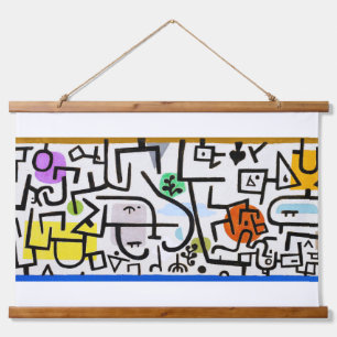 Reicher Hafen, Paul Klee Wandteppich Mit Holzrahmen