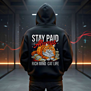 Reicher Katzenliebhaber Lustiges Unternehmergesche Hoodie