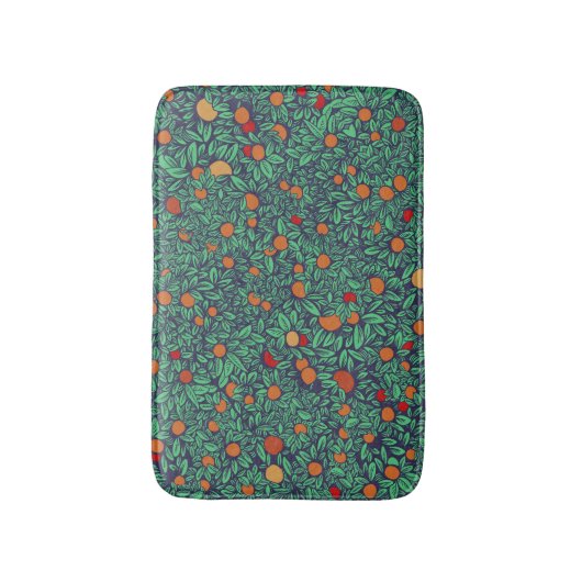 Reicher Orchard: Vintages Baummuster. Badematte (Vorderseite Vertikal)