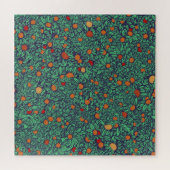 Reicher Orchard: Vintages Baummuster. Puzzle (Horizontal)