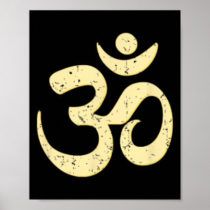 Reicher Sphäre Om Omkar Aum Symbol spirituell Yoga Poster