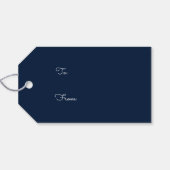 Reicher Tartan Geschenkanhänger (Rückseite Horizontal)