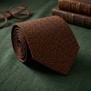 Reicher Terrakotta-Tweed Krawatte