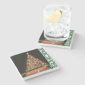 Reiches Atlanta, reicher Baumatlanta, reicher Baum Steinuntersetzer (Seitenansicht)