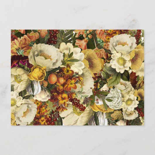 Reiches Beileid zur Beerdigung von Blumenbeerdigun Begleitkarte (Rückseite)