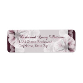 Reiches Burgund mit rosa Blume