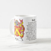 Reiches Familien-Wappen Tasse (Vorderseite Links)