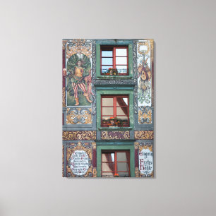 Reiches Fresko-Detail, Deutschland Leinwanddruck