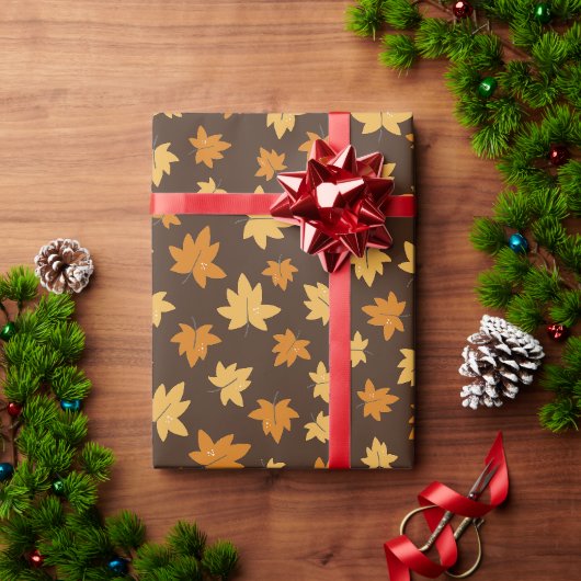 Reiches Herbstlaub Geschenkpapier (Feiertagsgeschenk)