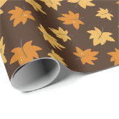 Reiches Herbstlaub Geschenkpapier (Rolleneckpunkt)