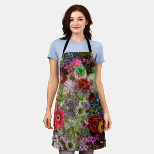 Reiches herbstliches Blumenbouquet mit Gerbera und Schürze