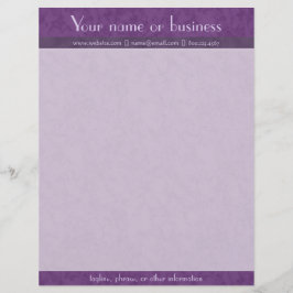 Reiches lila strukturiertes mit Lavendel Briefkopf