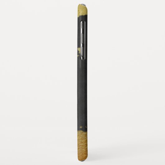 *~* reiches Monogramm-Gold u. schwarze Tafel Case-Mate iPhone Hülle (Hinten/Links)