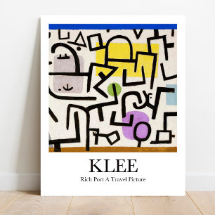 Reiches Port A Reisebild von Paul Klee 2 Poster