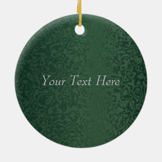 Reiches Smaragdgrün Keramikornament (Hinten)