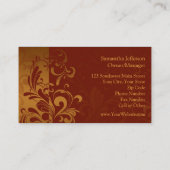 Reiches Ziegelstein-Rot, Visitenkarte (Rückseite)