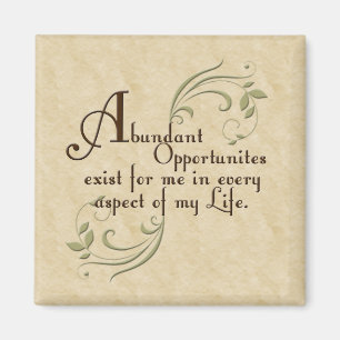 Reichhaltiges Affirmationsmagazin Magnet