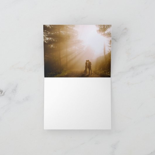 Reichhaltigkeit der Frühlingsblüte Dankeskarte (Innenseite)