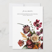 Reichhaltigkeit der Frühlingsblüte Einladung (Rückseite)