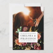 Reichhaltigkeit der Frühlingsblüten Foto Hochzeit Save The Date (Vorderseite)