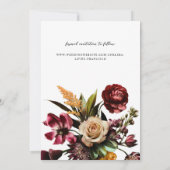 Reichhaltigkeit der Frühlingsblüten Foto Hochzeit Save The Date (Rückseite)