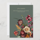 Reichhaltigkeit der Frühlingsblütenhochzeit Einladung (Rückseite)